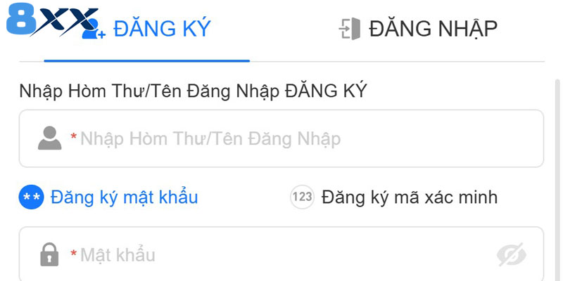 Đăng ký 8XX các bước đơn giản dành cho hội viên mới