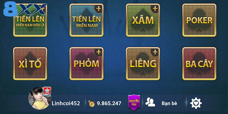 Các sản phẩm hấp dẫn tại sảnh game V8